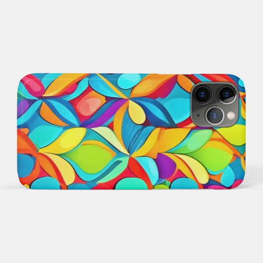 Levendige Abstracte bloemenexplosie Case-Mate iPhone Case (Achterkant (horizontaal))