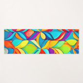 Levendige Abstracte bloemenexplosie Yogamat (Voorkant (horizontaal))