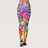 levendige Abstracte caleidoscoop Leggings (Achterkant)