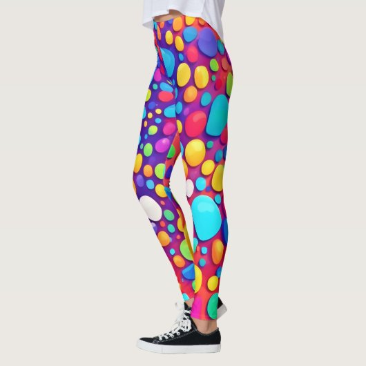 levendige Abstracte caleidoscoop Leggings (Links)