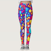 levendige Abstracte caleidoscoop Leggings (Voorkant)