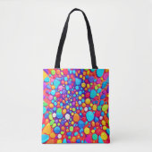 levendige Abstracte caleidoscoop Tote Bag (Voorkant)