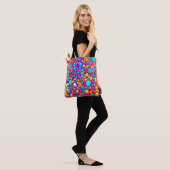 levendige Abstracte caleidoscoop Tote Bag (Op model)
