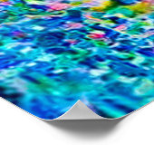 Levendige Abstracte Cat Art Print (Hoek)