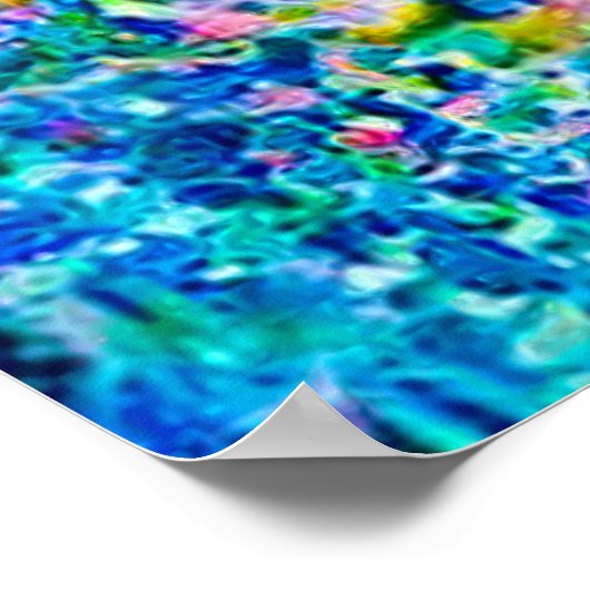 Levendige Abstracte Cat Art Print (Hoek)