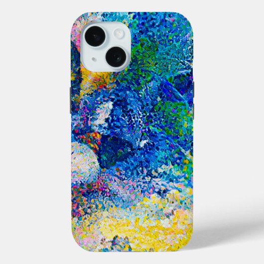 Levendige Abstracte Cat Art Print Case-Mate iPhone Case (Achterkant)