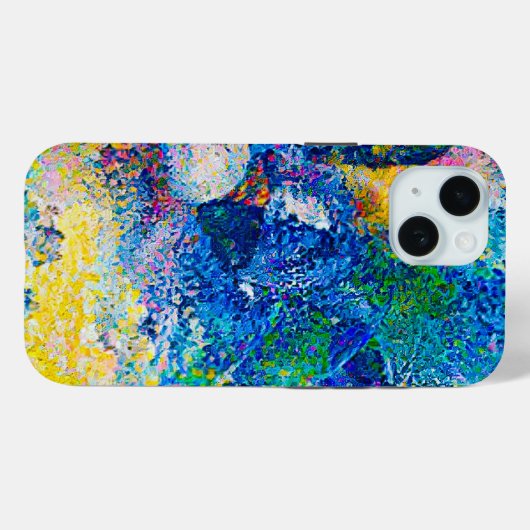 Levendige Abstracte Cat Art Print Case-Mate iPhone Case (Achterkant (horizontaal))