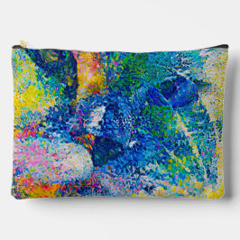 Levendige Abstracte Cat Art Print Etui