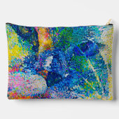 Levendige Abstracte Cat Art Print Etui (Achterkant)