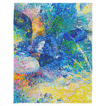 Levendige Abstracte Cat Art Print
