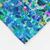 Levendige Abstracte Cat Art Print Fleece Deken (Hoek)