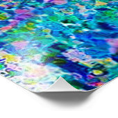 Levendige Abstracte Cat Art Print Foto Afdruk (Hoek)