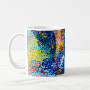 Levendige Abstracte Cat Art Print Koffiemok