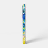 Levendige Abstracte Cat Art Print Samsung Galaxy Hoesje (Linkerkant)