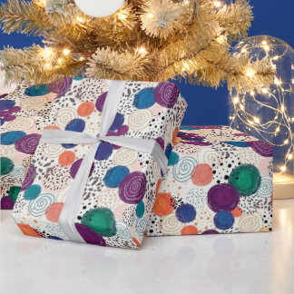 Levendige Abstracte Cirkel Cadeauverpakking Cadeaupapier