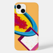 Levendige Abstracte Cosmos Ring & Square – Modern Case-Mate iPhone Case (Achterkant)