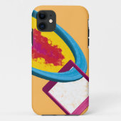 Levendige Abstracte Cosmos Ring & Square – Modern Case-Mate iPhone Case (Achterkant)