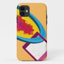 Levendige Abstracte Cosmos Ring & Square – Modern Case-Mate iPhone Case