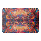 Levendige abstracte design badmat (Voorkant)