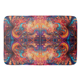 Levendige abstracte design badmat