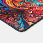 Levendige Abstracte Design Desk Mat (Hoek)