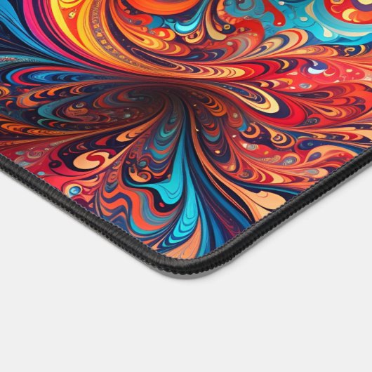 Levendige Abstracte Design Desk Mat (Hoek)