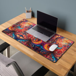 Levendige Abstracte Design Desk Mat