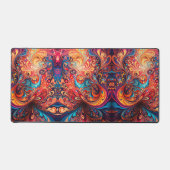Levendige Abstracte Design Desk Mat (Voorkant)