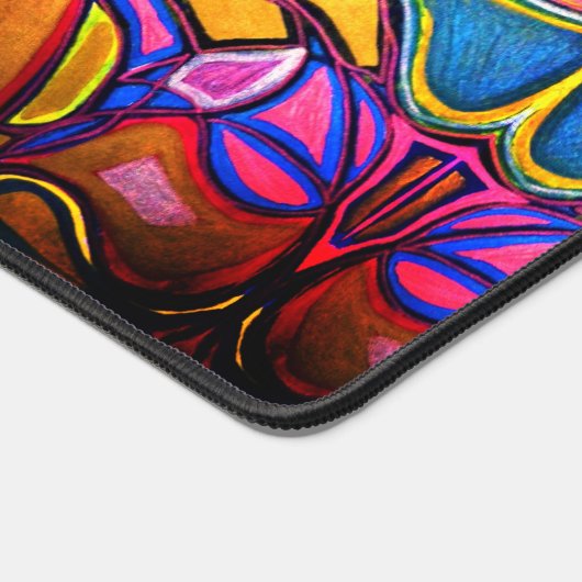 Levendige Abstracte Design Desk Mat (Hoek)