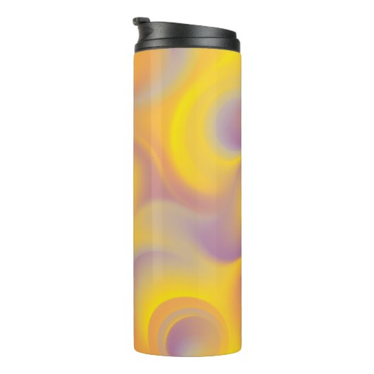 Levendige Abstracte Draaikolk Thermosbeker (Geroteerd rechts)