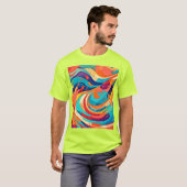 Levendige Abstracte Droomwereld T-shirt (Voorkant volledig)