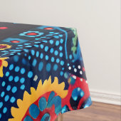 Levendige Abstracte etnische Huichol Tribal Patter Tafelkleed (Voorbeeld)