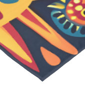 Levendige Abstracte etnische Huichol Tribal Patter Tafelkleed (Gekanteld)