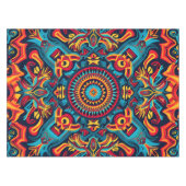 Levendige Abstracte etnische Huichol Tribal Patter Tafelkleed (Voorkant (Horizontaal))