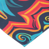 Levendige Abstracte etnische Huichol Tribal Patter Tafelkleed (Gekanteld)