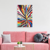 Levendige Abstracte explosie Moderne kunst Canvas Afdruk (Insitu (Woonkamer))
