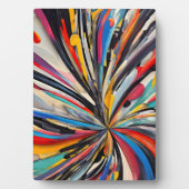 Levendige Abstracte explosie Moderne kunst Fotoplaat (voorkant)