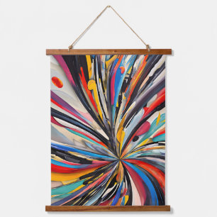 Levendige Abstracte explosie Moderne kunst Hangend Wandkleed