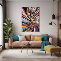 Levendige Abstracte explosie Moderne kunst