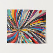 Levendige Abstracte explosie Moderne kunst Wandkleed (Voorkant (horizontaal))