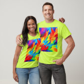 Levendige Abstracte Expressionisme Schilderij T-shirt (Unisex)