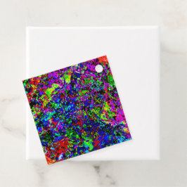 Levendige abstracte Favor Tags, Klap kleur abstrac Bedankjes Labels