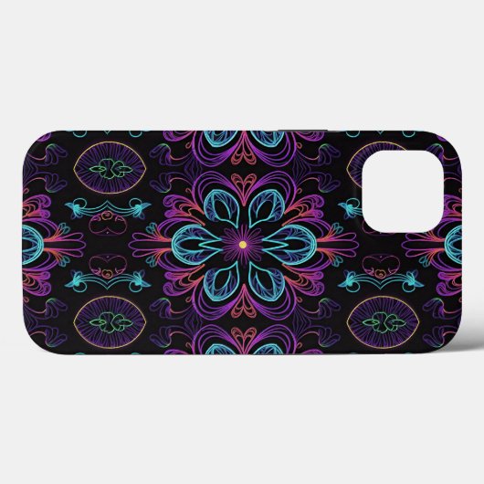 Levendige Abstracte Floral 2 Case-Mate iPhone Case (Achterkant (horizontaal))