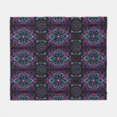 Levendige Abstracte Floral 2 Fleece Deken (Voorkant (Horizontaal))