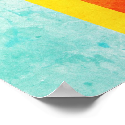 Levendige Abstracte freeform muurkunst Poster (Hoek)