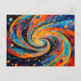 Levendige Abstracte Galerij Beweging Briefkaart
