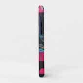 Levendige Abstracte Geometrie Glitch Pop Chaos Des Case-Mate iPhone Case (Achterkant/links)