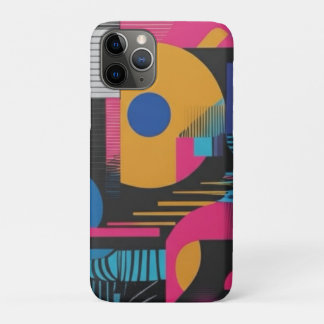 Levendige Abstracte Geometrie Glitch Pop Chaos Des Case-Mate iPhone Case