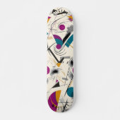Levendige Abstracte Geometrische Skate Deck (Voorkant)
