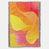 Levendige Abstracte Golf van Warmte Design Deken (Voorkant Verticaal)
